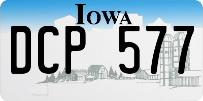 IA license plate DCP577