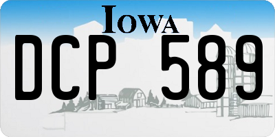 IA license plate DCP589