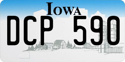 IA license plate DCP590
