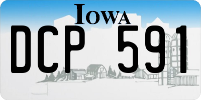 IA license plate DCP591