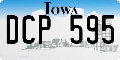 IA license plate DCP595