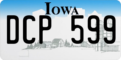 IA license plate DCP599