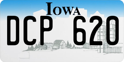 IA license plate DCP620