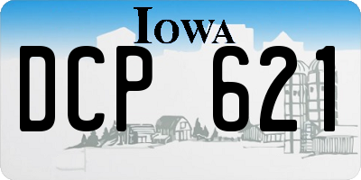 IA license plate DCP621