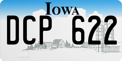 IA license plate DCP622