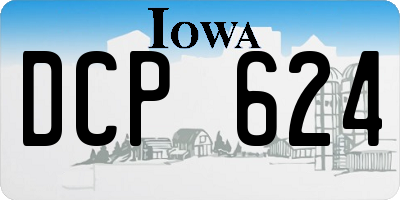 IA license plate DCP624