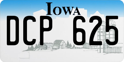 IA license plate DCP625