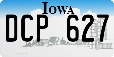 IA license plate DCP627