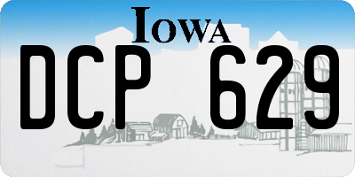 IA license plate DCP629