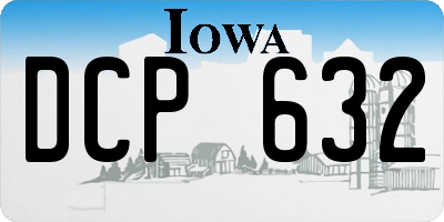 IA license plate DCP632