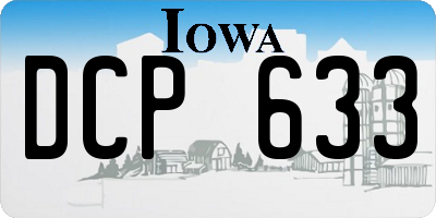 IA license plate DCP633