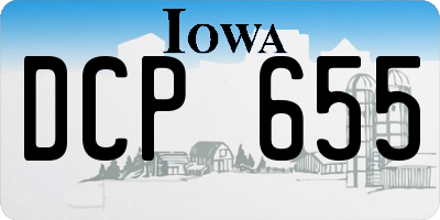 IA license plate DCP655