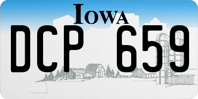 IA license plate DCP659
