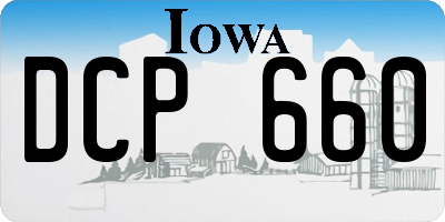 IA license plate DCP660