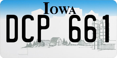 IA license plate DCP661