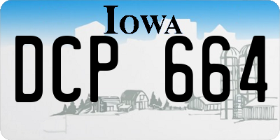 IA license plate DCP664