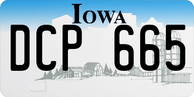 IA license plate DCP665