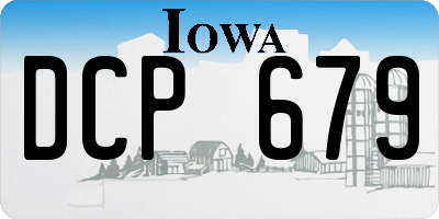 IA license plate DCP679