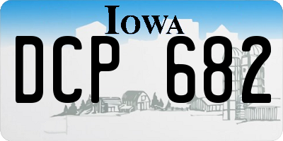 IA license plate DCP682