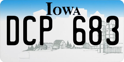 IA license plate DCP683