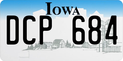 IA license plate DCP684