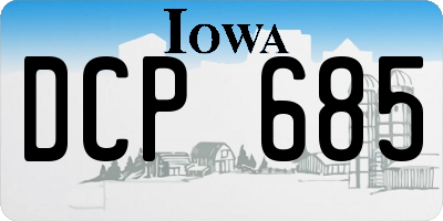 IA license plate DCP685
