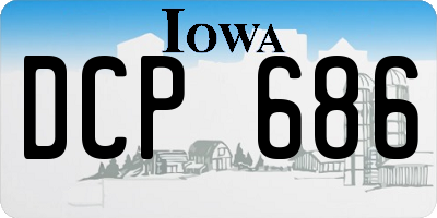 IA license plate DCP686