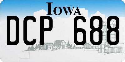 IA license plate DCP688