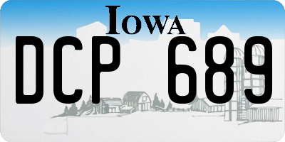 IA license plate DCP689
