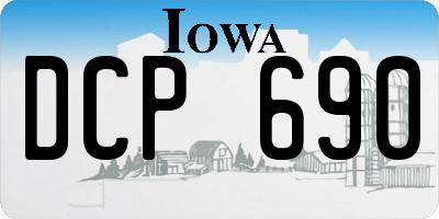 IA license plate DCP690
