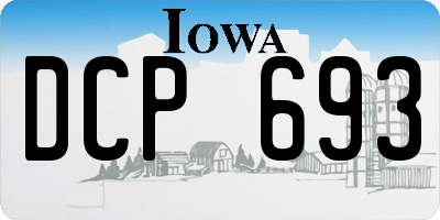IA license plate DCP693