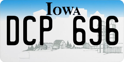 IA license plate DCP696