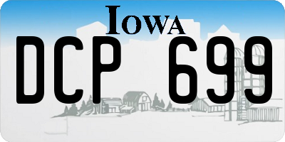 IA license plate DCP699