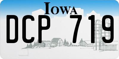 IA license plate DCP719