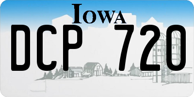 IA license plate DCP720