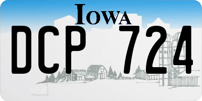 IA license plate DCP724