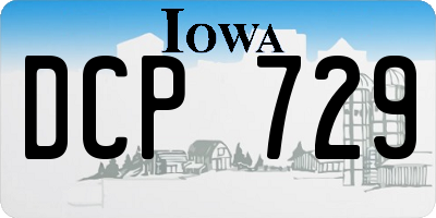 IA license plate DCP729
