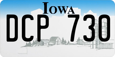 IA license plate DCP730