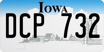 IA license plate DCP732