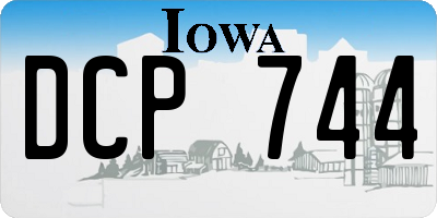 IA license plate DCP744