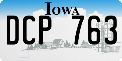 IA license plate DCP763