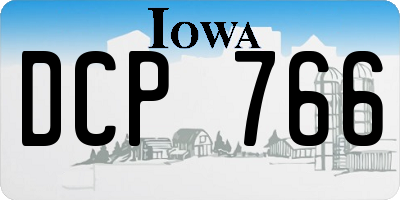 IA license plate DCP766