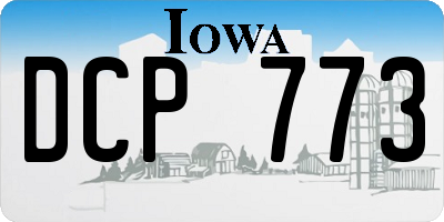 IA license plate DCP773