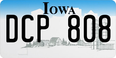 IA license plate DCP808