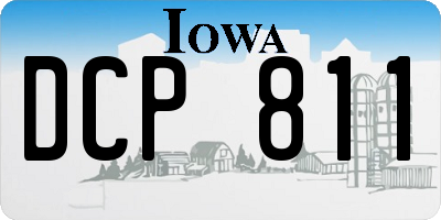 IA license plate DCP811