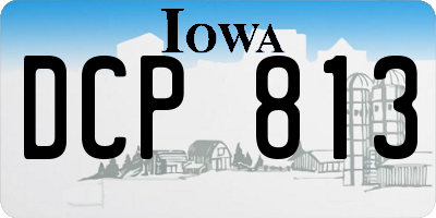 IA license plate DCP813