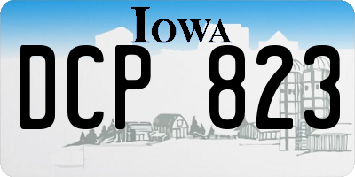 IA license plate DCP823
