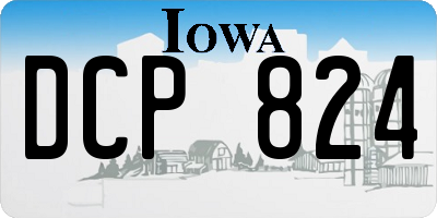 IA license plate DCP824