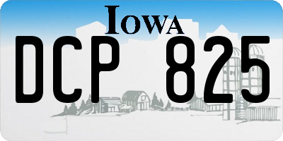 IA license plate DCP825