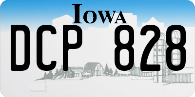 IA license plate DCP828